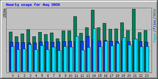 Hourly usage for May 2026